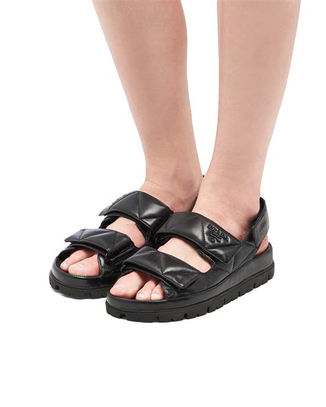 prada leather sandals